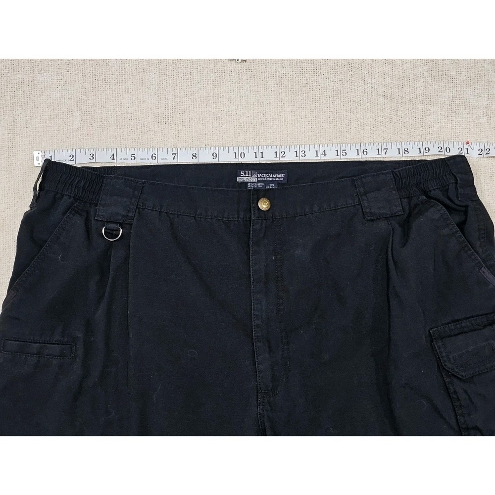 5.11 Tactical Mens Regular Fit Taclite Pro Ripstop Cargo Pants 44x32 Black 74273 - Picture 6 of 9
